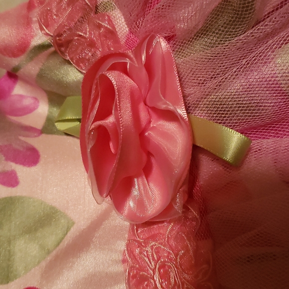 Newberry Toddler Girl Pink Floral Dress 3 - Picture 3 of 4